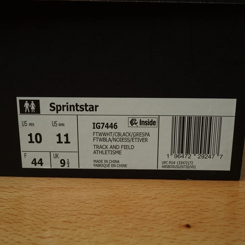 Adidas Sprintstar US Men‎ 10 Woman 11 Track and Field Cleats IG7446 Unisex